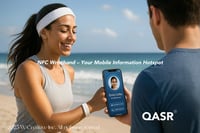 Image 5 of QASR® NFC Silicone Wristband – Waterproof, Adjustable