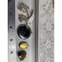 Image 3 of 5 Lockets Oval, Round, Message/Prayer/Fragrance, 2 NWT