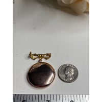 Image 4 of Bridal Bouquet Locket | Guilloché Garden | Rose Gold &amp; Bowknot Memory Brooch