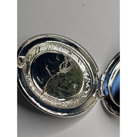 Image 2 of Photo Locket: Dandelion Seed &amp; Forget-Me-Knot Suspended in Resin Dandelion Seed Inside