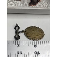 Image 6 of Bridal Bouquet Memory Brooch  – Bronze Pin, Dandelion Seed, Handpainted Wish