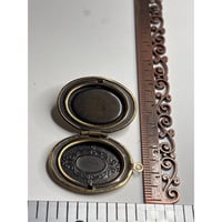 Image 3 of Photo Locket: Real Yellow Pressed Flower Memorial Jewelry Handmade in San Diego