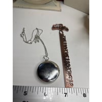 Image 8 of Photo Locket: Dandelion Seed &amp; Forget-Me-Knot Suspended in Resin Dandelion Seed Inside