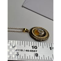 Image 5 of Photo Locket: Real Yellow Pressed Flower Memorial Jewelry Handmade in San Diego