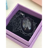 Image 7 of High Dome Dandelion Seed Pendant Necklace: Make a Wish, Handmade in San Diego