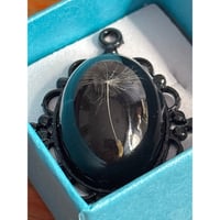 Image 1 of Single Dandelion Wish Necklace – High-Dome Resin Pendant, 18×25mm – Handcrafted in San Diego