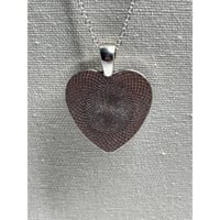 Image 3 of Heart-Shaped Resin Pendant Dandelion Seed Make a Wish Handmade in San Diego