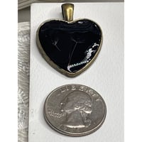 Image 4 of Dandelion Seed Jewelry: Heart-Shaped Pendant Necklace Cottagecore