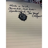 Image 4 of Handmade Dandelion Seed Filagree Pendant: Mourning Jewelry, Make a Wish, Unique Gift