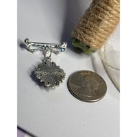 Image 7 of Handmade Forget-Me-Not Bouquet Charm – “Something Blue” Bridal Keepsake or Mourning Jewelry