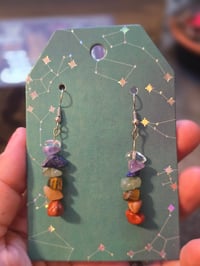 Charka crystal chip earrings