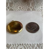 Image 3 of Memory Keeper: Locket with Pressed Red Flower Gold Circle Gift Box