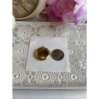 Image 4 of Memory Keeper: Locket with Pressed Red Flower Gold Circle Gift Box