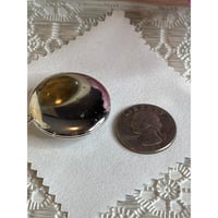 Image 3 of Vintage Silver Round Locket With Dried Pink/Red Flower Centerpiece