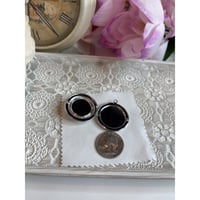 Image 4 of Vintage Silver Round Locket With Dried Pink/Red Flower Centerpiece