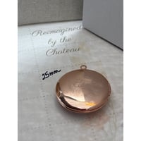 Image 3 of Red Poppy Flower Locket |Vintage Style 25mm Round | Mourning Jewelry