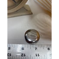 Image 3 of Queen Anne's Lace Photo Locket | Pink Dried Flowers | Silver Circle | 25mm