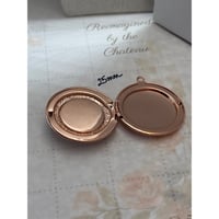 Image 4 of Red Poppy Flower Locket |Vintage Style 25mm Round | Mourning Jewelry