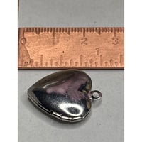 Image 4 of Sweetheart Locket | Victorian-Inspired Photo Keepsake | Etched Handpainted Flowers "I Love You"