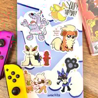 Image 5 of Pokemon Sticker Sheets Wave 1