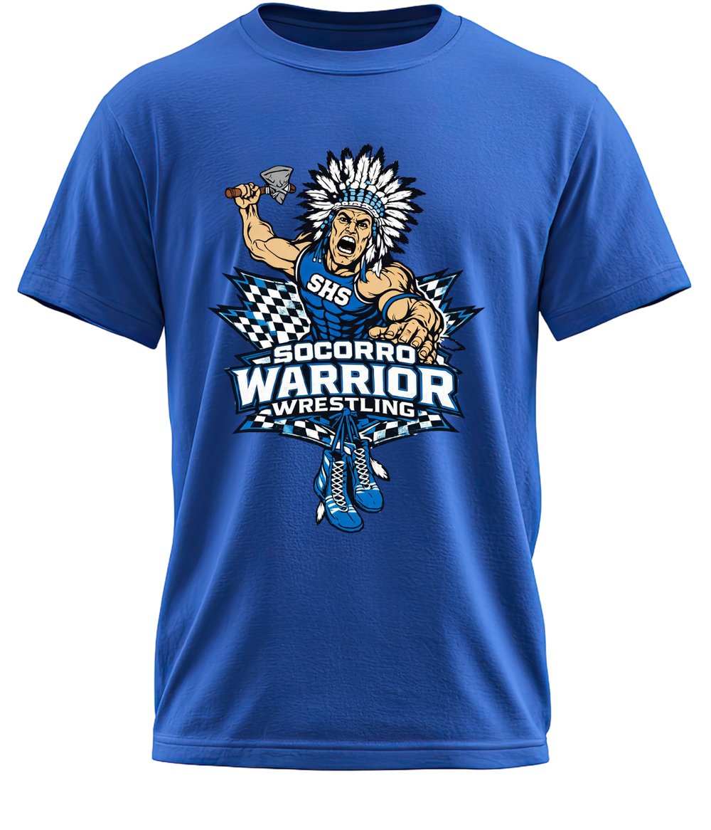 Image of Warrior Wrestling Checkered Tee