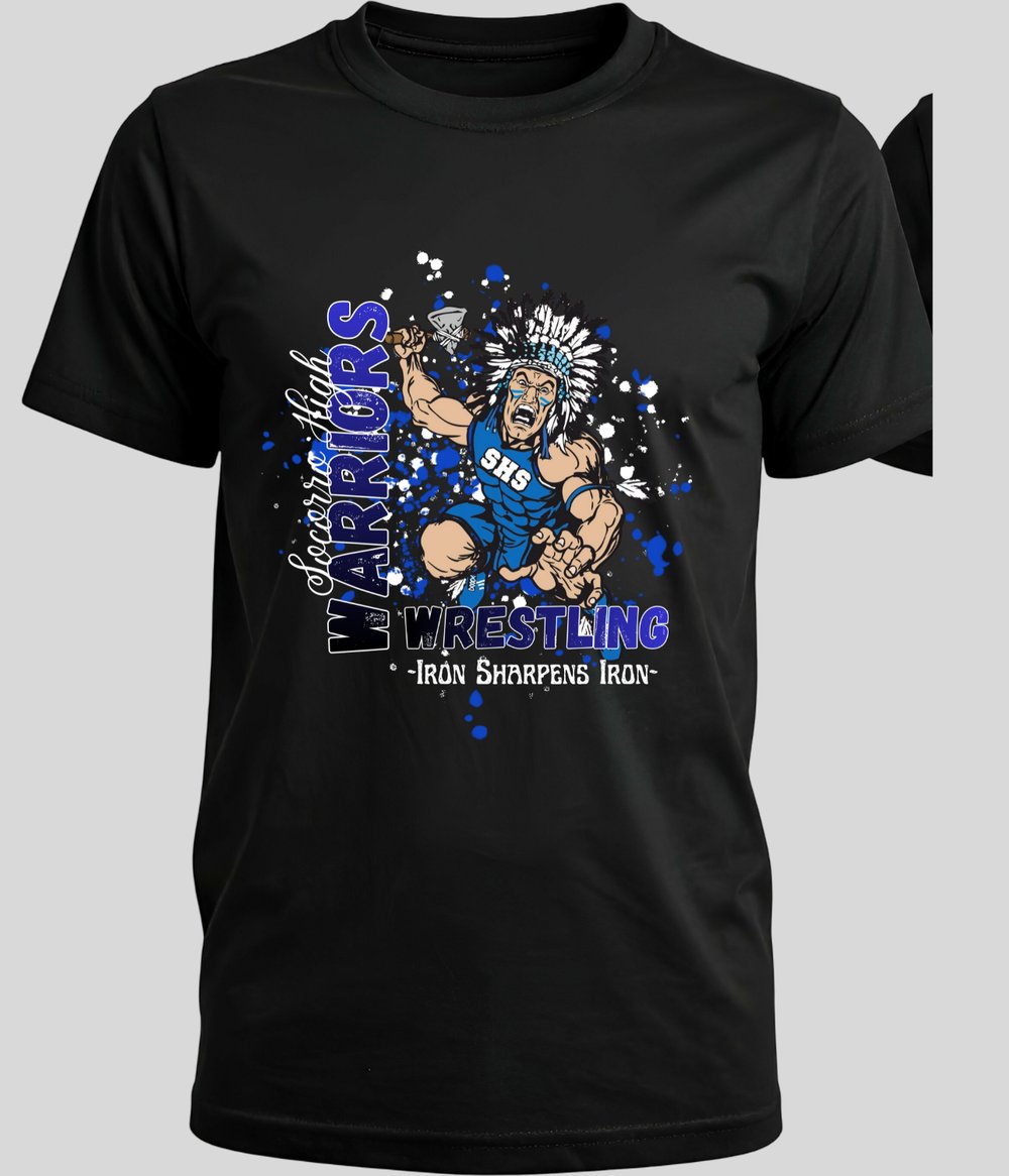 Image of Warrior Wrestling Splatter Tee