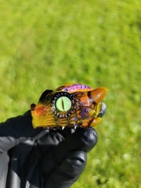 Image 5 of Fuchsia Fire DragonHead Pendant