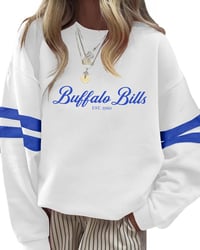 Image 1 of Mignardi Studios Varsity Buffalo Bills Heritage Sweater
