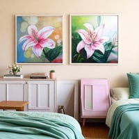 Image 1 of Lilies Set (50cm X 50cm x2)