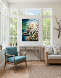 Image 2 of Cottage By the Sea(60cm x 80cm)