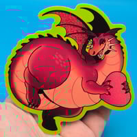 Heart Dragon Sticker