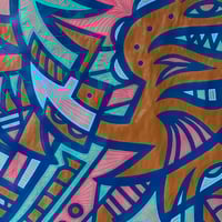 Image 3 of Trio - 36 x 48" Paint & marker on paper