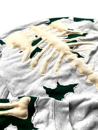 Image 9 of Re-worked One of Kind Cracky Puffy Skeleton Nike Sweatshirt Size L