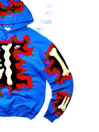 Image 5 of Re-Worked One of Kind Nike 3D Puff Skeleton Hoodie Size M