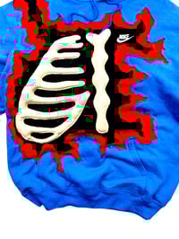 Image 6 of Re-Worked One of Kind Nike 3D Puff Skeleton Hoodie Size M