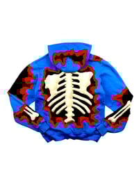 Image 7 of Re-Worked One of Kind Nike 3D Puff Skeleton Hoodie Size M