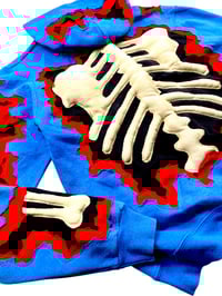 Image 9 of Re-Worked One of Kind Nike 3D Puff Skeleton Hoodie Size M