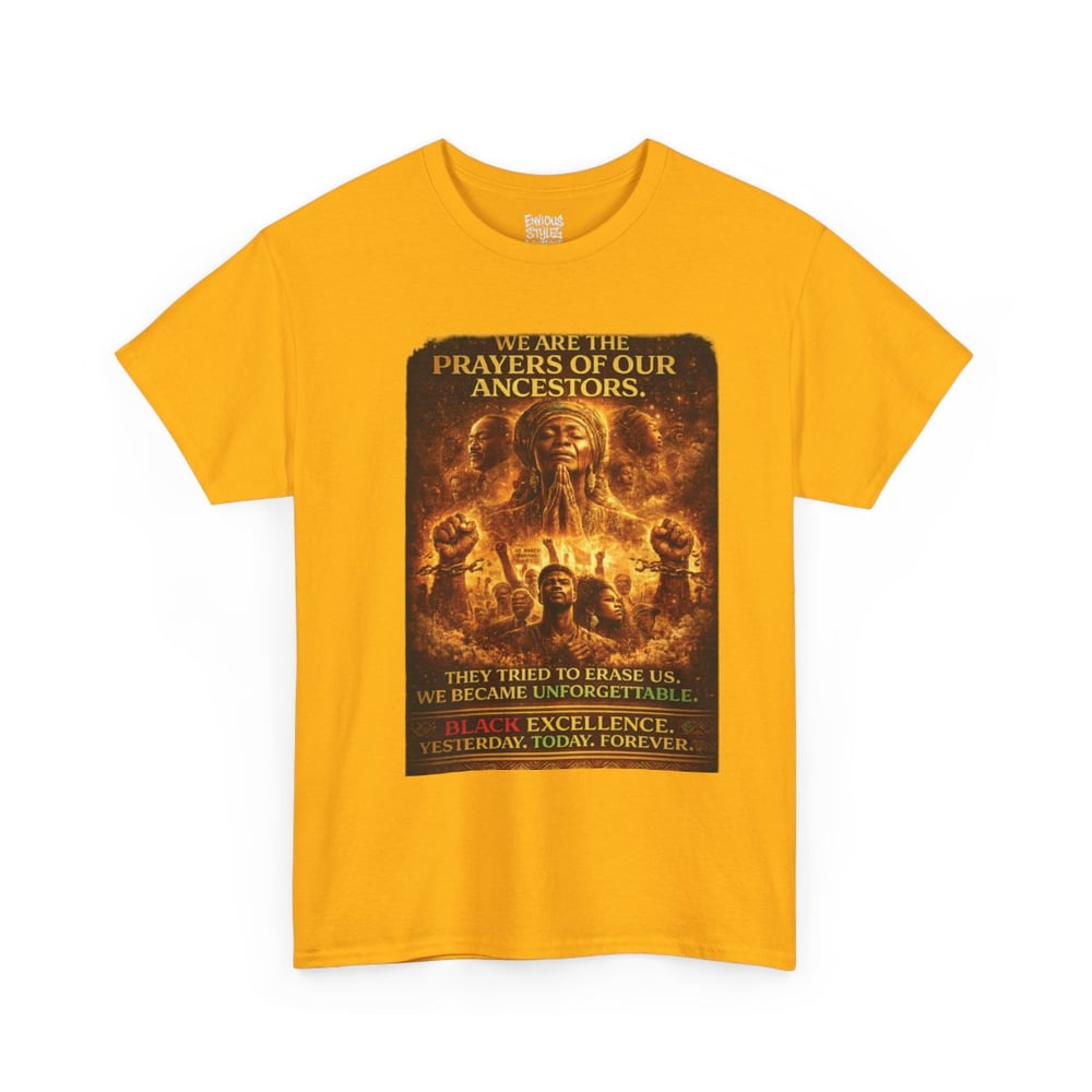 Image of Black History Tribute T‑Shirt — 'We Are the Bravers of Our Ancestors' Graphic Tee