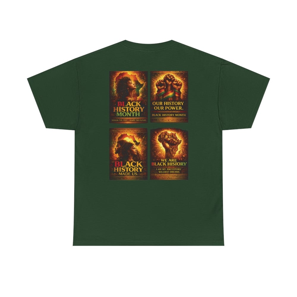 Image of Black History Tribute T‑Shirt — 'We Are the Bravers of Our Ancestors' Graphic Tee