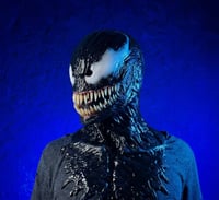 Image 1 of Venom Mask – Silicone Realistic Full Head Cosplay Mask