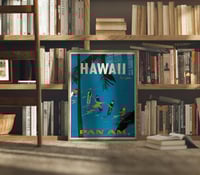 Image 2 of Pan Am - Hawaii | Aaron Fine | Vintage Poster | Wall Art Print