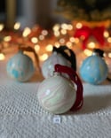 Marbled Ornaments - Joy