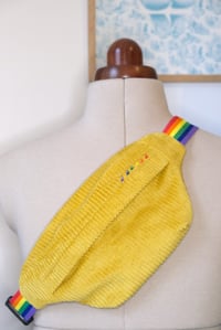 Banane velours côtelé rainbow - Jaune