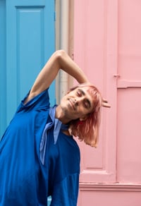 Image 1 of T-shirt ample - Bleu roi