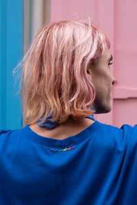 Image 2 of T-shirt ample - Bleu roi