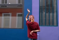 T-shirt ample - Bordeaux