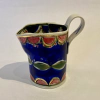 Image 3 of Small blue and gold bowl and jug