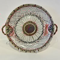 Image 2 of Gold disc dish with handles