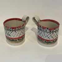 Image 2 of Lattice and gold tea cups