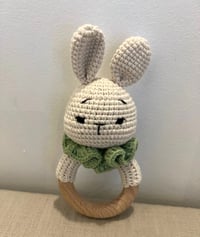 Image 2 of Bunny Rattle Wooden Teether